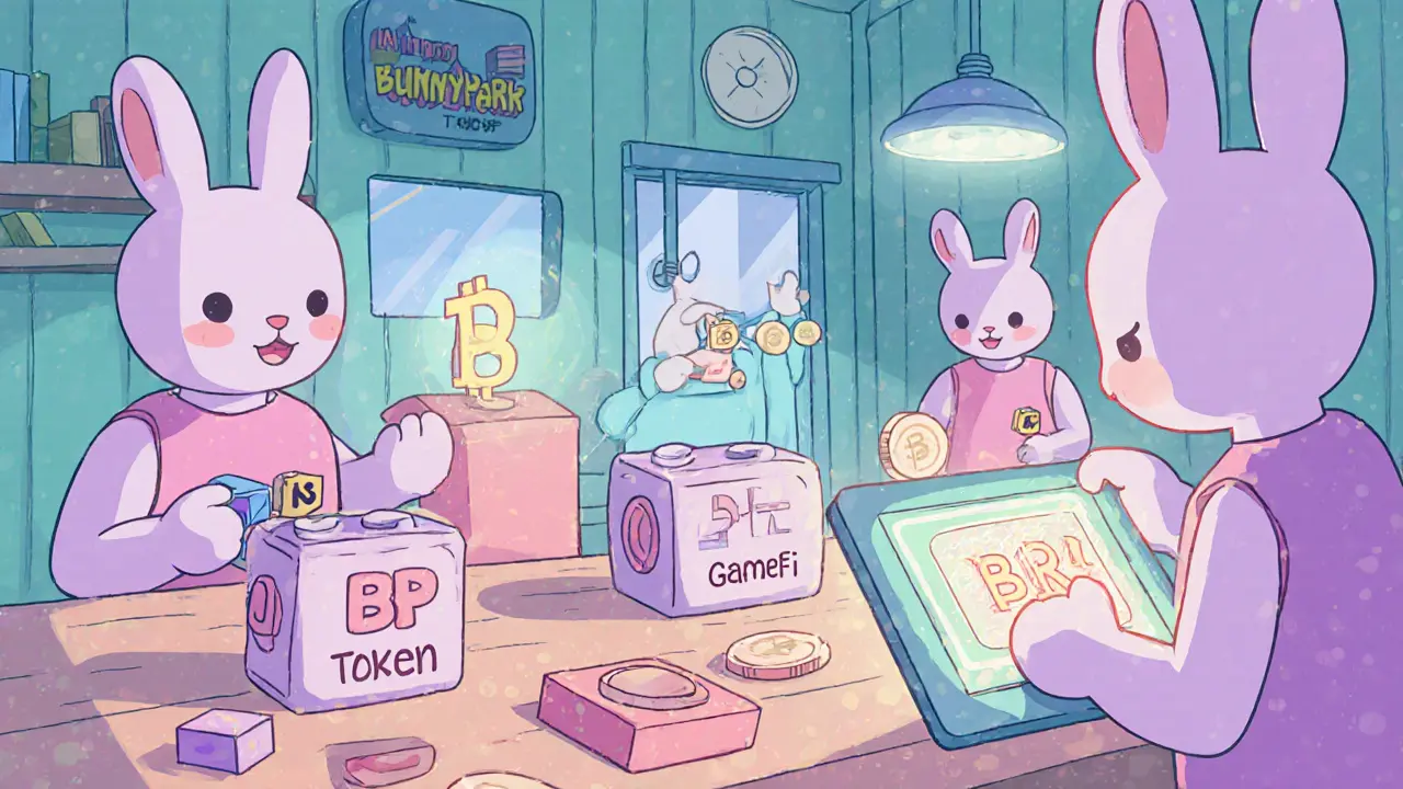 Bunnies construisent des briques NFT avec des blocs BP et utilisent un portefeuille BSC.