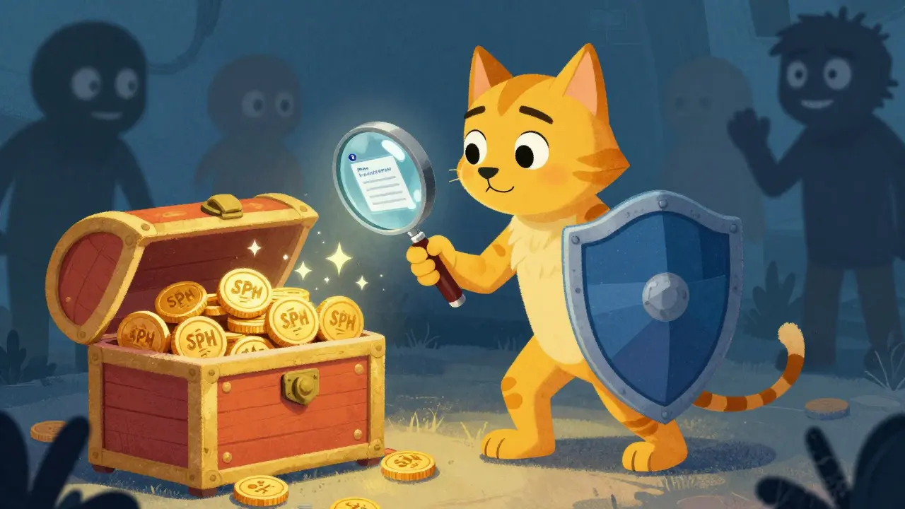 Le sphinx protège les tokens contre les arnaques numériques