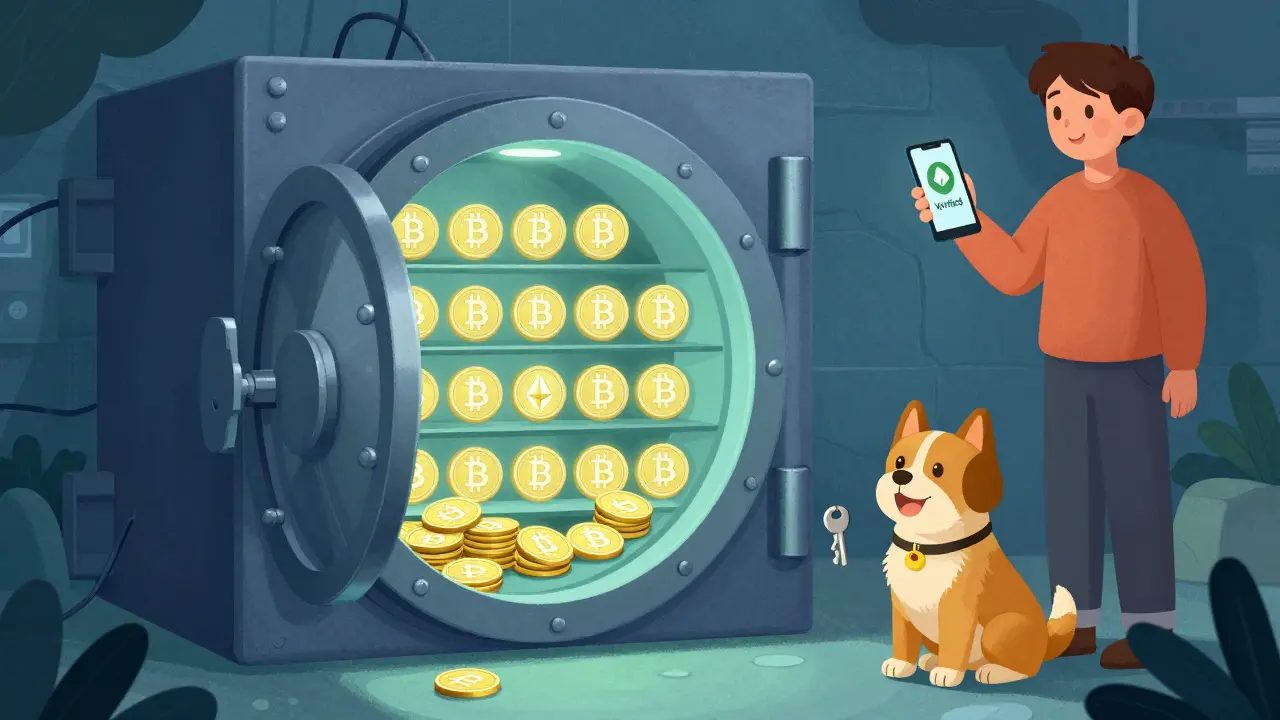 Coffre-fort numérique sécurisé pour le stockage froid crypto
