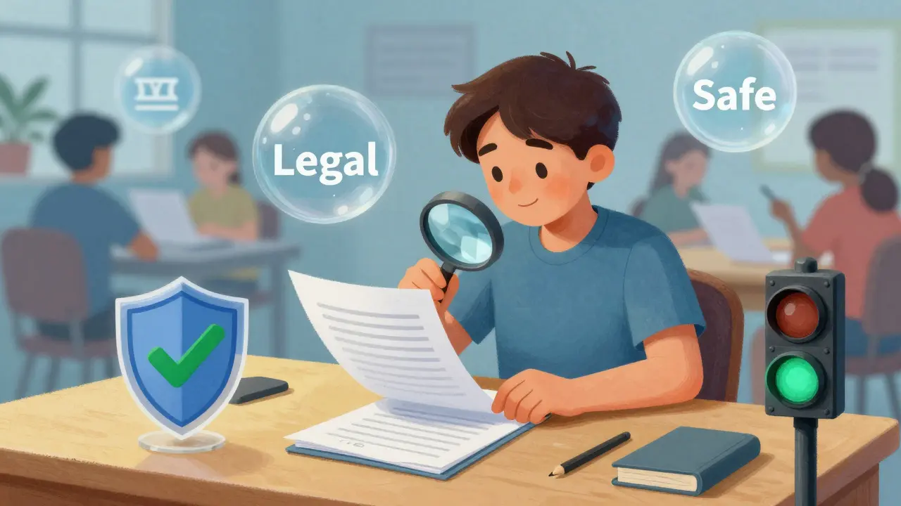 Investisseur vérifiant les documents pour utiliser une plateforme crypto réglementée